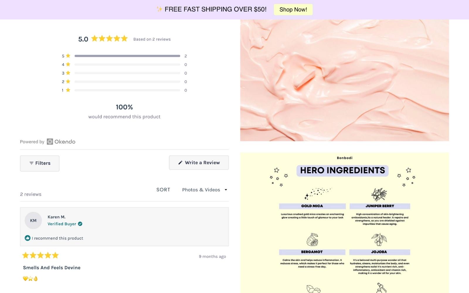 Product reviews